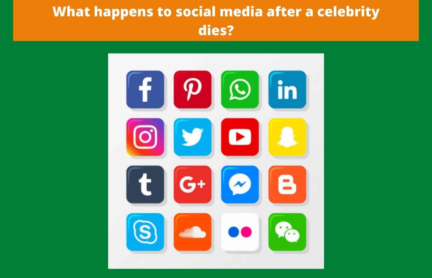 What happens to social media after a celebrity dies